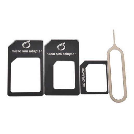 Picture of Micro+Standard+Nano Sim Card Adapters+Eject Pin Key For Smartphone