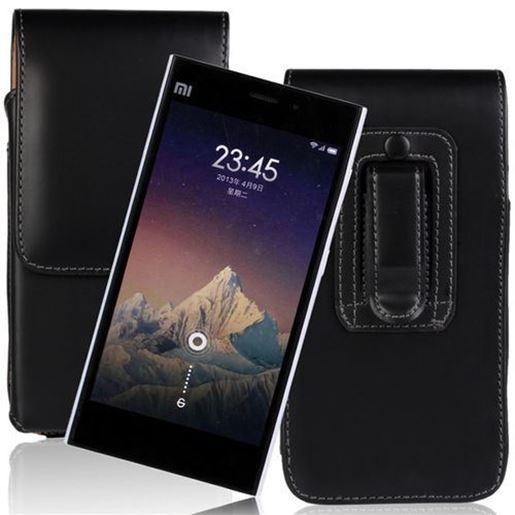 Picture of Universal Waist Hanged Up-down Leather Case Phone Bag For Smartphones Under 5 inch