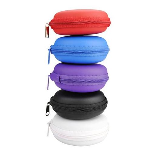 Picture of Small Round Carrying Storage Bag Case For Earphone Cable