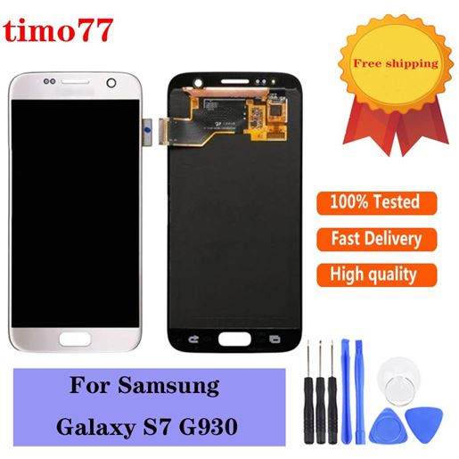 Picture of Original Cell Phone Touch Panels for Samsung Galaxy S7 G930 G930F G930A G930V G930P G930T G930R4 G930W8 LCD display with screen digitizer assembly Replacement