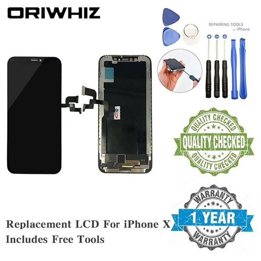 Foto de New Arrival Real Picture Replacement Screen for iPhone X LCD Digitizer Assembly Touch Screen Stock Available Black