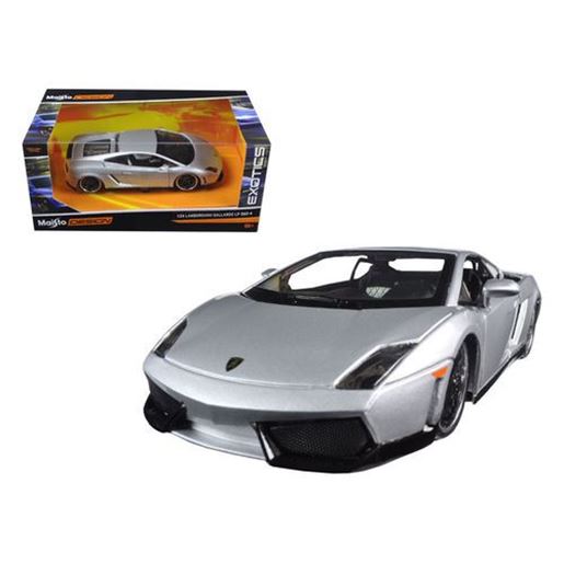 Picture of Lamborghini Gallardo LP 560-4 Silver "Exotics" 1/24 Diecast Model Car by Maisto