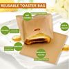 Image sur Toast Bag 5Pcs 17x19cm Reusable Non Stick Toaster Bag