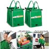 Image sur Green Eco Fabric Shoping Bag Foldable Reusable Grocery Bags Polyester Shopping Bags Fashion Designer Casual Tote Bag