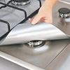 Picture of Hot Sale 4Pcs Reusable Foil Gas Hob Range Stovetop Burner Protector Liner Cover For Cleaning Kitchen Tools