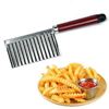 Image sur Potato Wavy Edged Knife Stainless Steel Kitchen Gadget Vegetable Fruit Cutting Peeler Cooking Tools kitchen knives Accessories