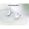 Image sur 925 sterling silver high quality moon & star