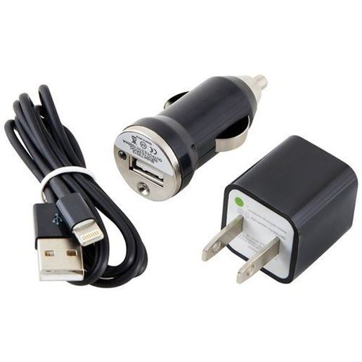 Picture of Ultralast CEL-CHG8B Charge & Sync Kit with Lightning to USB Cable (Black)