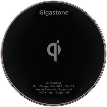 Picture of Gigastone GS-GA-9600B-R GA-9600 Qi-Certified Fast Wireless Charger (Black)