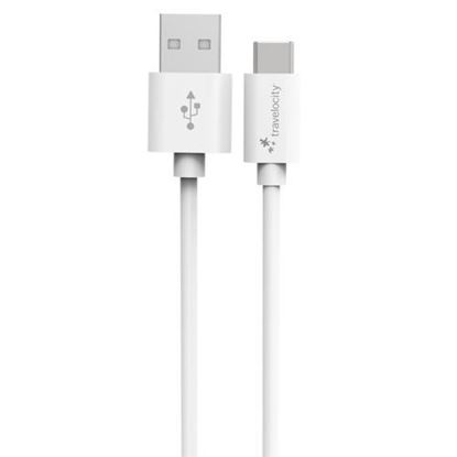 Picture of DIGIPOWER TVPD-BC4C Charge and Sync Braided USB-A to USB-C Cable, 4 Feet