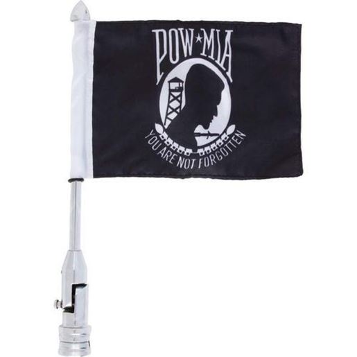 Picture of Motorcycle Flagpole Mount and POW/MIA Flag