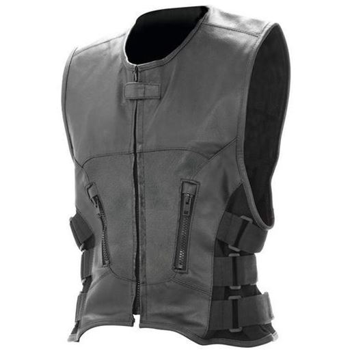 Picture of Solid Genuine Buffalo Leather Vest