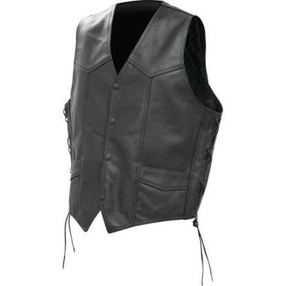 Picture of Solid Genuine Buffalo Leather Vest