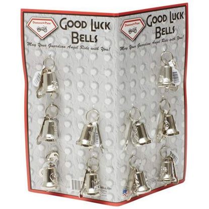 Изображение 10pc Motorcycle Bells with Hangers on Display Card