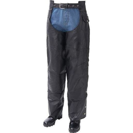 Picture of Genuine Buffalo Leather Motorcycle Chaps