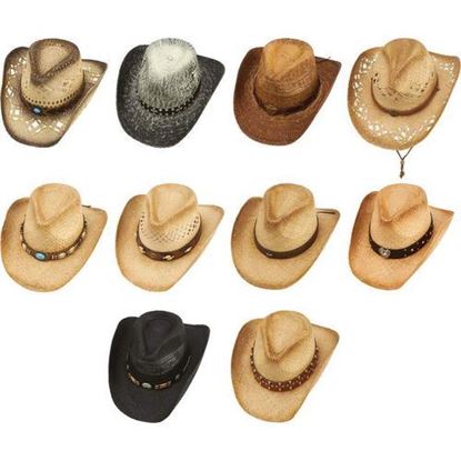 Изображение 10pc Cowboy Hat Set