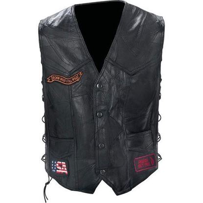 Picture of Genuine Buffalo Leather Biker Vest