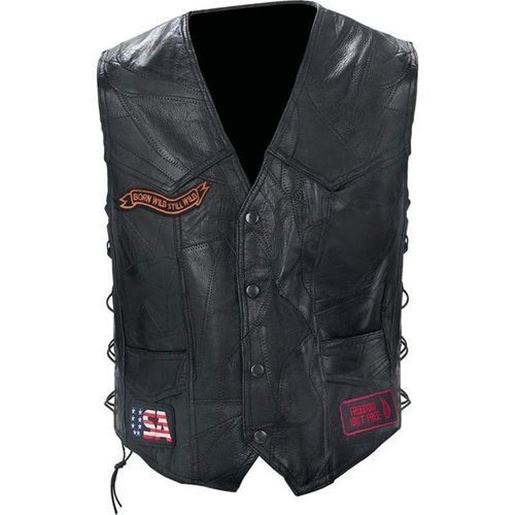 Picture of Genuine Buffalo Leather Biker Vest