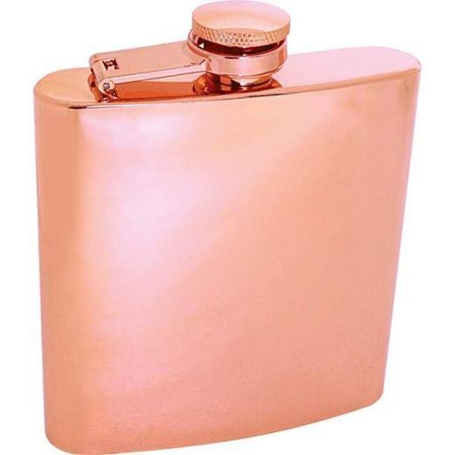 Picture of 6oz Copper-Tone Plated Stainless Steel Flask