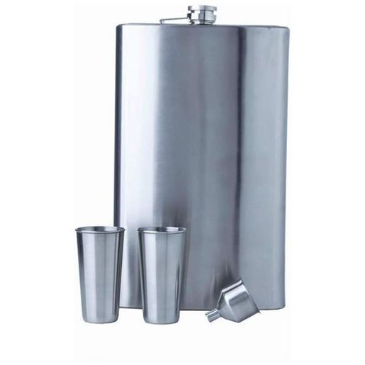 Picture of 4pc "Giant Shot" Stainless Steel Flask Set