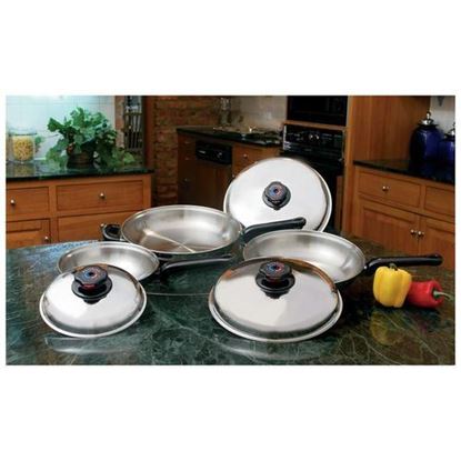 Picture of 6pc 12-Element T304 Stainless Steel Skillet Set