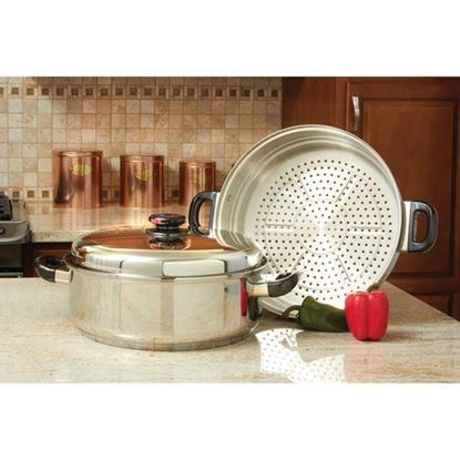 Picture of T304 Stainless Steel Oversized Skillet, Steamer and Cover