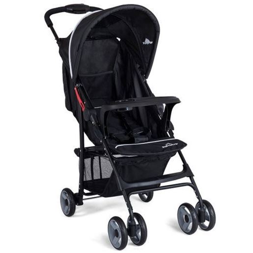 Picture of 5-Point Safety System Foldable Lightweight Baby Stroller-Black - Color: Black