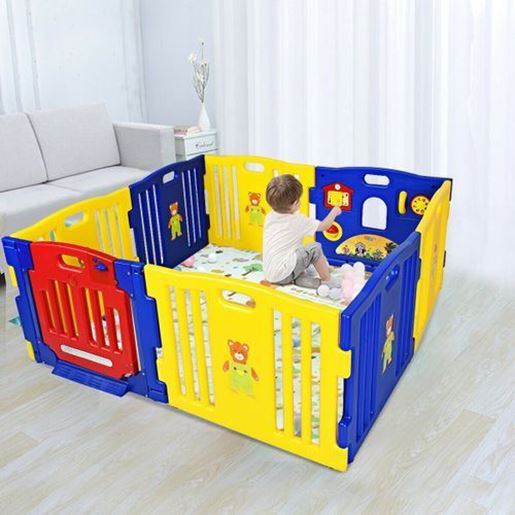 Picture of Baby Playpen Kids 8 Panel Safety Play Center Yard