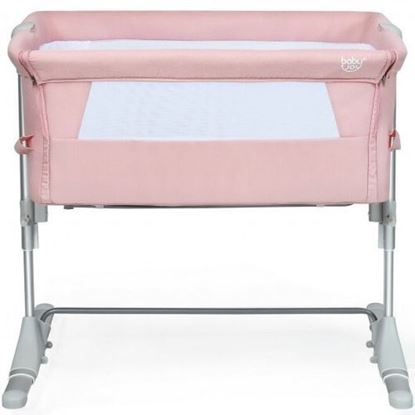 Picture of Travel Portable Baby Bed Side Sleeper  Bassinet Crib with Carrying Bag-Pink - Color: Pink