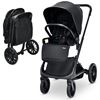 Foto de 2 in 1 Convertible Baby Stroller with Oversized Storage Basket - Color: Black