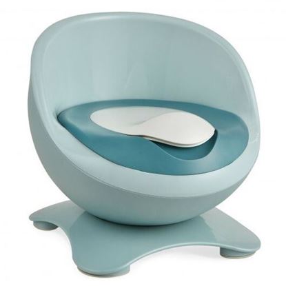 Picture of Egg-Shaped Toddler Training Toilet with Removable Container-Blue - Color: Blue