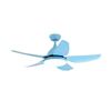 Picture of 42 Inch Kid Ceiling Fan with LED Light and Color Temperature Remote Control-Blue - Color: Blue