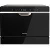 图片 6 Place Setting Countertop or Built-in Dishwasher Machine with 5 Programs - Color: Black