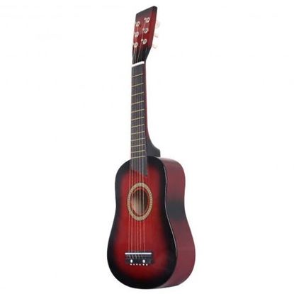 Picture of 25" Beginners Kids Acoustic Guitar 6 String with Pick Children Kids Gift-orange - Color: Orange