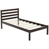 Picture of Twin Size Wood Platform Bed Frame with Headboard - Size: Twin Size