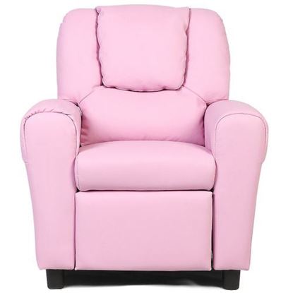 Image de Kids Recliner Armchair Sofa-Pink - Color: Pink - Size: 24" x 21" x 28"