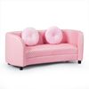 Image sur 2 Seat Kids Sofa Armrest Chair with Two Cloth Pillows