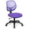 Foto de Low-back Computer Task Office Desk Chair with Swivel Casters-Purple - Color: Purple - Size: 24.5" x 24.5" x (33.5" - 37")