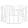 Picture of Adjustable  Panel Baby Safe Metal Gate Play Yard-White - Color: White