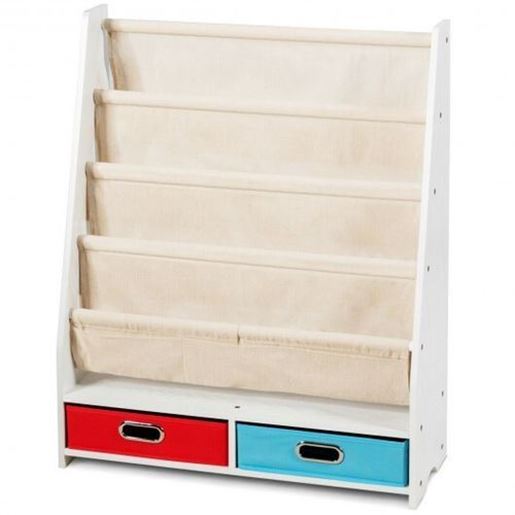 Picture of Kids Book and Toys Organizer Shelves-Beige - Color: Beige