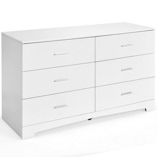 Picture of 6-Drawer Freestanding Storage Cabinet with Metal Handles