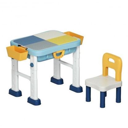 Picture of 6 in 1 Kids Activity Table Set with Chair