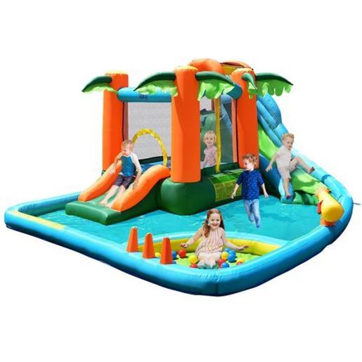 Picture of Kids Inflatable Water Slide Bounce House with Blower