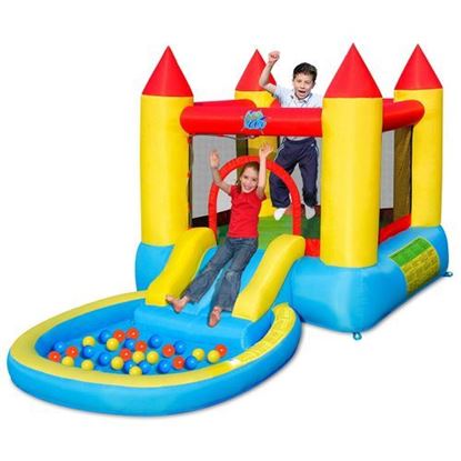 Picture of Inflatable Kids Slide Bounce House with 580w Blower