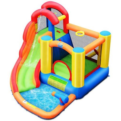 Picture of Kid Inflatable Bounce House Water Slide Castle with Blower