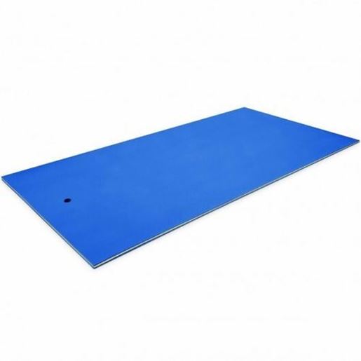 Image sur 12' x 6' 3 Layer Floating Water Pad-Blue - Color: Blue