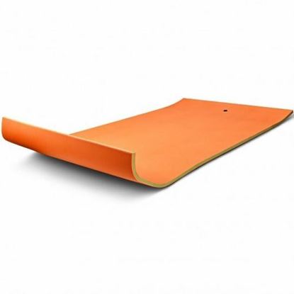 图片 12' x 6' 3 Layer Floating Water Pad-Orange - Color: Orange