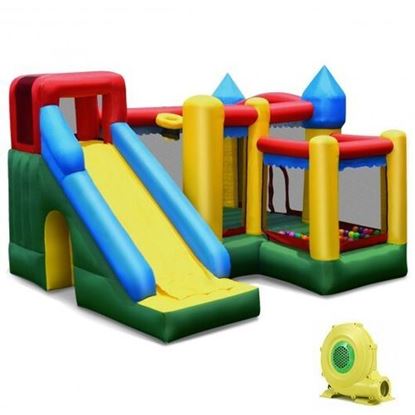 Изображение Mighty Inflatable Bounce House Castle Jumper Moonwalk with Blower