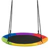 Picture of 40 Inch 770 lbs Flying Saucer Tree Swing Kids Gift with 2 Tree Hanging Straps-Multicolor - Color: Multicolor