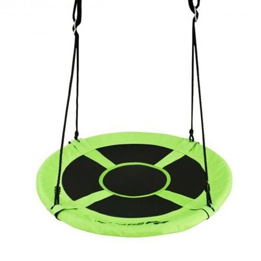 Picture of 40" 770 lbs Flying Saucer Tree Swing Kids Gift with 2 Tree Hanging Straps-Green - Color: Green